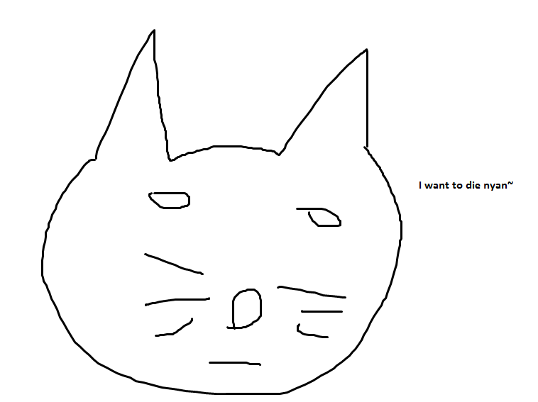 a cat Powdinet drew